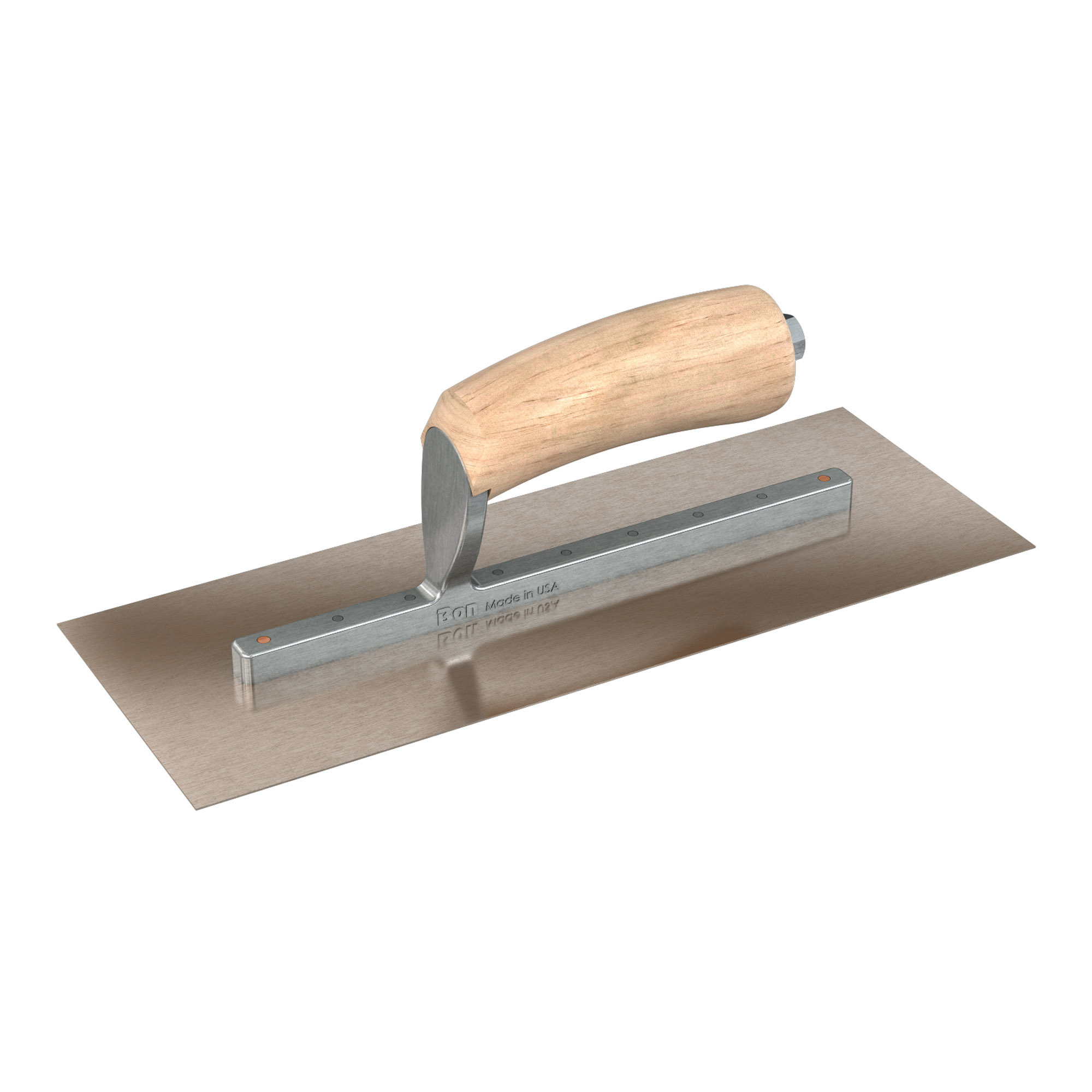 Bon Steel City, Finish Trowel - Sq. - Gs - 11.5 x 4.5 - Wd, Width 4.5 in, Length 11.5 in, Blade Material Stainless Steel, Model# 66-118